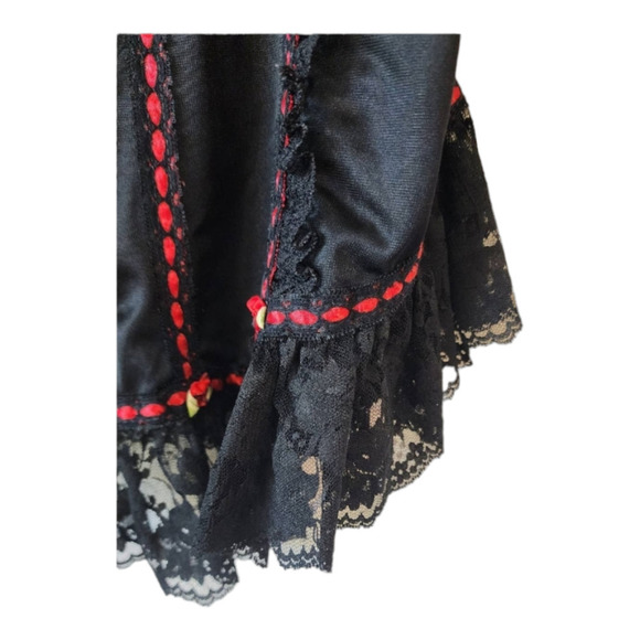 Vintage Tosca red and black lace camisole rose goth size medium - Picture 3 of 7